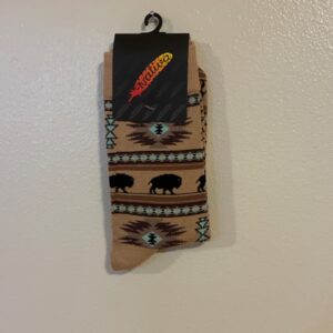 Tan bison socks